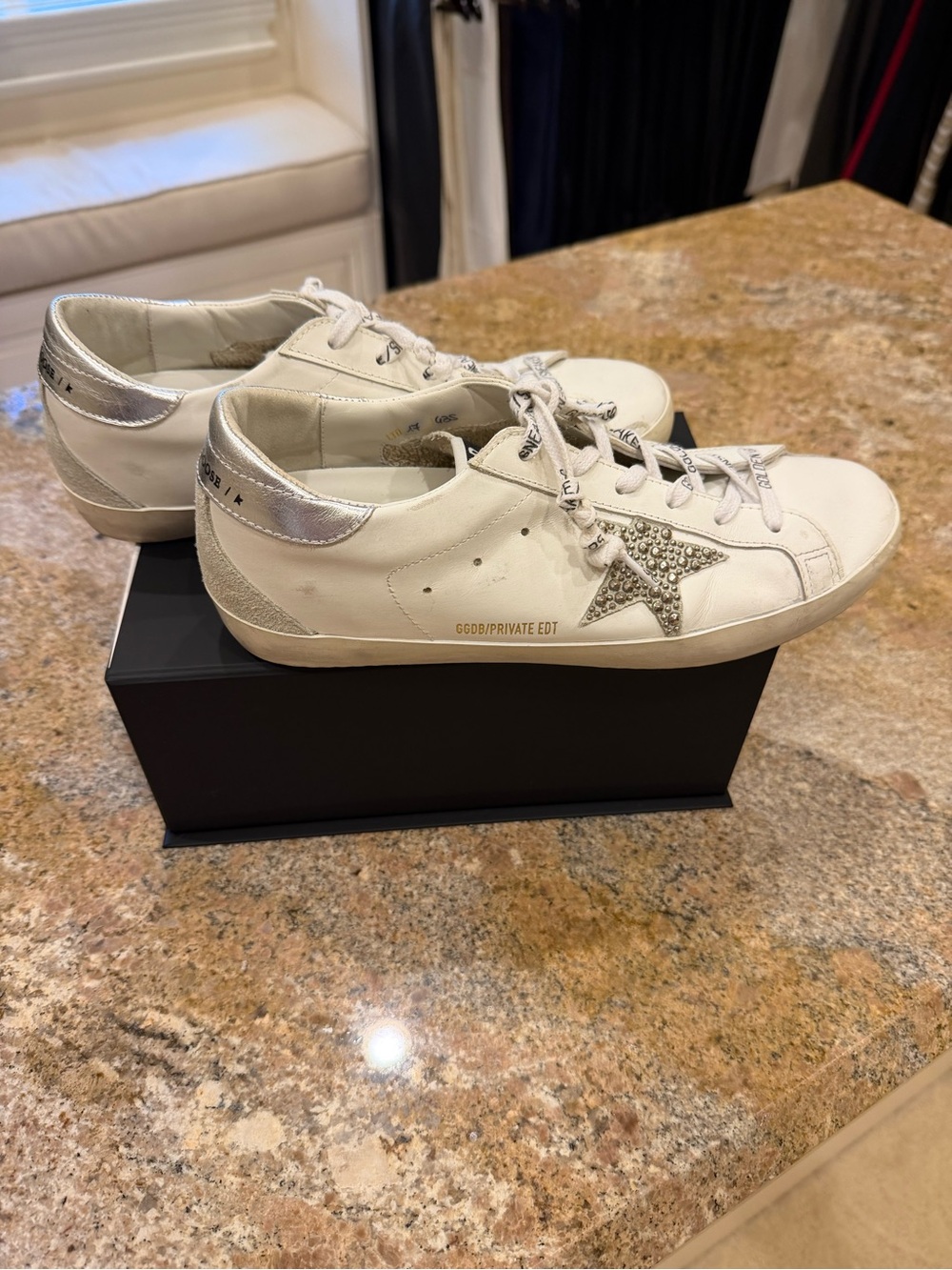 Golden Goose Crystal Leather low top superstar sneaker